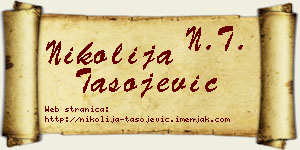 Nikolija Tasojević vizit kartica